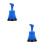 2Pièces Petit Déboucheur ABS Bleu Portable Pour Évier Douche 3