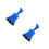 2Pièces Petit Déboucheur ABS Bleu Portable Pour Évier Douche 5