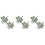 6Pièces Clips Marqueurs Golf En Aluminium Pour Décoration 5