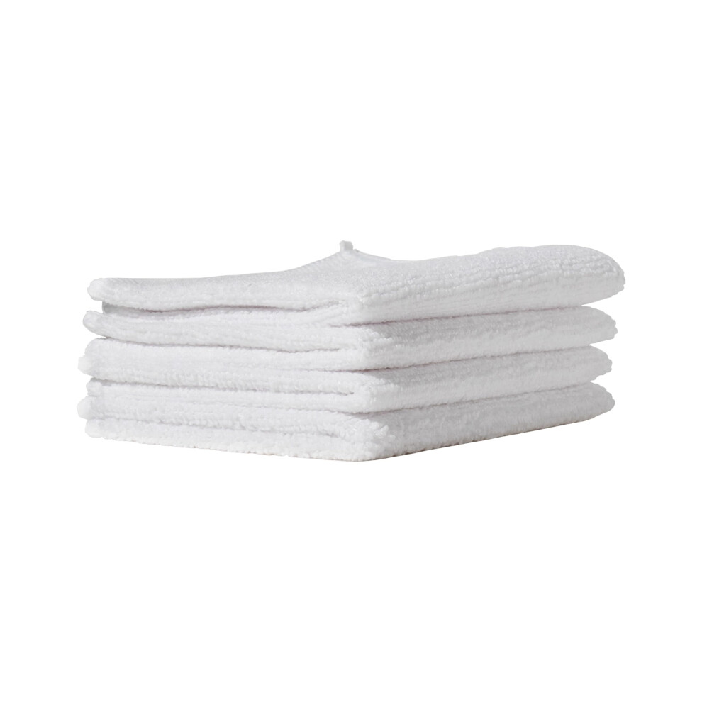Furniture Clinic White Microfibre Cloths 4 Pack Streak Lint Free Multipur