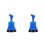 2Pièces Petit Déboucheur ABS Bleu Portable Pour Évier Douche 7