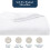 Fitted Sheet Small Double, 120x190 Pre-Washed, 35cm Pocket - White 3