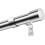 2 PCS Curtain Pole with BracketsCap Finials Extendable Curtain Rods for Win 1