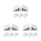 12Pièces Pieds De Support Triangle Pour Barrières Bébé 5