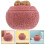 Pink Decorative Cement Urn Small Pet Ashes Keepsake Box 7