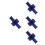 4Pièces Adaptateurs Inline Pression Aluminium Bleu Utilisation Auto 7