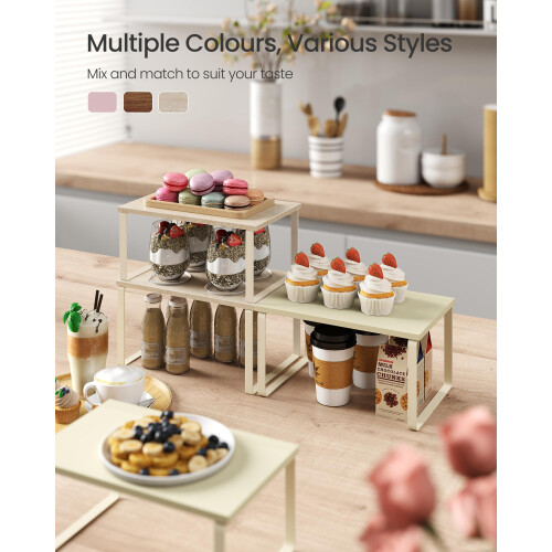 Songmics SONGMICS Spice Rack, Set of 2 Cupboard Shelf 2
