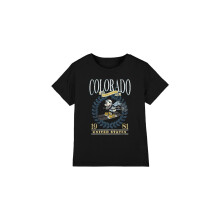 (5-6 Years, Black) Disney Childrens/Kids Colorado Ski Mickey Mouse T-Shirt