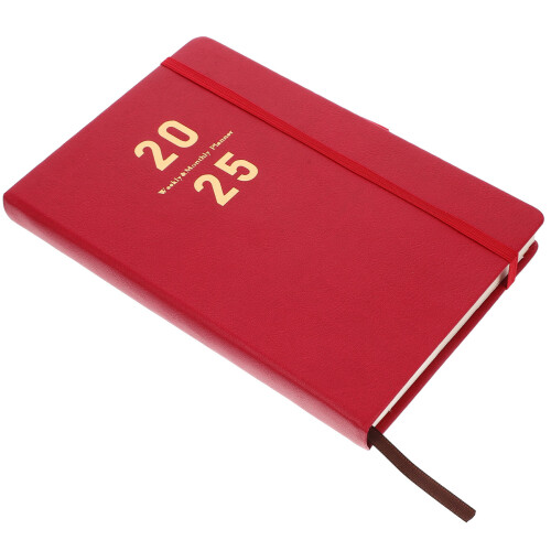 2St Draagbare Planner 2025 Rood Huiselijk Notitieboek Organizer 1