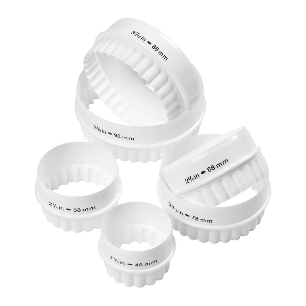 Tala Reversible Pastry And Cookie Cutters, Perfect For Pastry, Cookie Dough, Biscuits, Scones And Many More, Double Edged For Both Fluted And Straigh