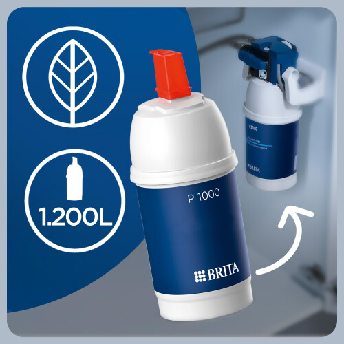 BRITA BRITA P1000 replacement filter cartridge for BRITA filter taps - 1 Pack - reduce 2