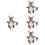 4 Cartoon Dieren Handpop Interactief Speelgoed 7