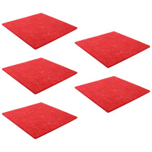 10Pcs Red Felt Sound Absorbing Panel Home Use for Ktv Music Room Wall