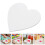 15St Wit Canvas Hartvormig Voor Professionele En Beginnerskunst 8