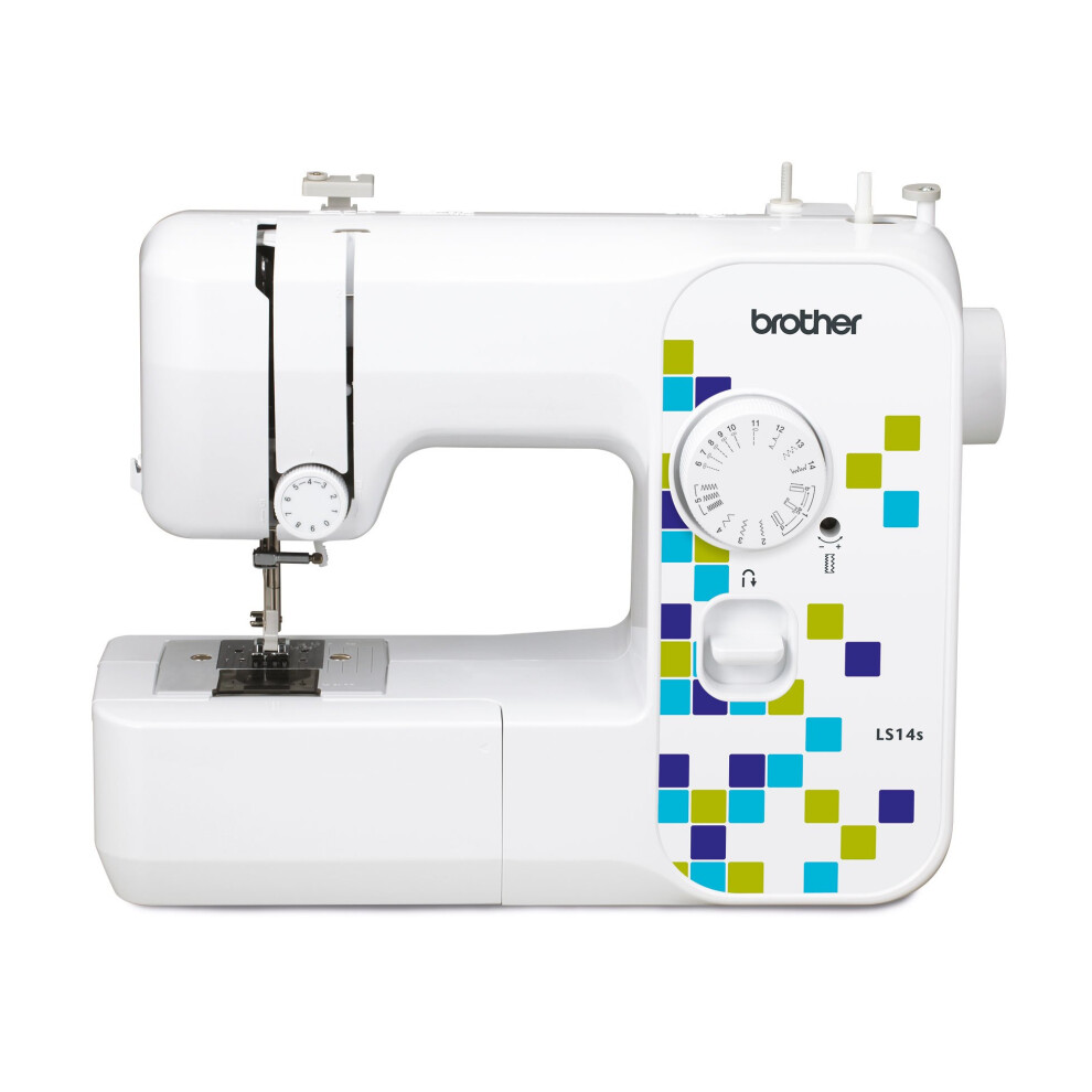 Brother Ls14s Metal Chassis Sewing Machine, 43.9 X 18.9 X 36 Cm White