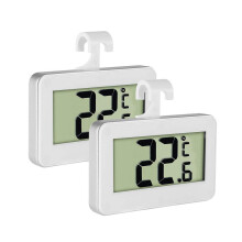 INRIGOROUS Pack of 2 LCD Digital Fridge Freezer Thermometer Monitor with Ha