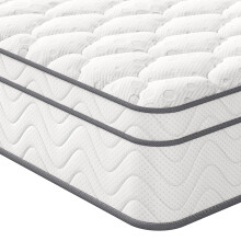 Vesgantti Single Mattress, 10.3 Inch Hybrid Mattress 3FT with Breathable Foam and Individually Pocket Spring - Medium Firm, Classic Box Top Collection