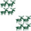 8Pcs Multi-Functional Elk Fork Bags Christmas Cutlery Holder 7