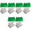 12Pcs Practical Green Outdoor Barbecue String Tool for Bbq Use 3