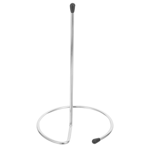 2Pcs Silver Metal Wire Wine Decanter Holder for Home Bar Kitchen 2