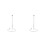 2Pcs Silver Metal Wire Wine Decanter Holder for Home Bar Kitchen 10