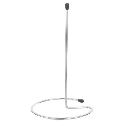 2Pcs Silver Metal Wire Wine Decanter Holder for Home Bar Kitchen 1