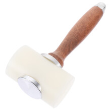 1Pc Wood Handle Carving Hammer with Nylon Head for Craft