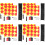 4Sets Durable Soccer Referee Flags with Portable Whistle and Lanyard 5