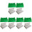 12Pcs Practical Green Outdoor Barbecue String Tool for Bbq Use 2