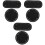 6Pcs Durable Black PU Bag Bottom Pad for DIY Bag Bottom Shaping 4