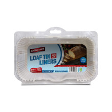 Caterserve 40 Loaf Tin Liners | Fits 2lb Loaf Tins for Baking | Non-Stick Bread Tins | Baking Paper Compatible with Conventional Ovens,Air Fryer, Mic