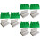 12Pcs Practical Green Outdoor Barbecue String Tool for Bbq Use 6