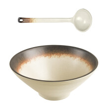 Beige1melamine Soup Bowl Food Serving Tableware for Camping