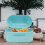 1Pc Blue Metal Bread Container Kitchen Food Storage Box 4