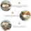 Beige1melamine Soup Bowl Food Serving Tableware for Camping 7