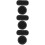 6Pcs Durable Black PU Bag Bottom Pad for DIY Bag Bottom Shaping 8