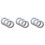 60Pcs Silver Curtain Buckles Easy Snap Fix Eyelet Rings for Window Use 4