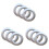 60Pcs Silver Curtain Buckles Easy Snap Fix Eyelet Rings for Window Use 2
