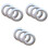 60Pcs Silver Curtain Buckles Easy Snap Fix Eyelet Rings for Window Use 3