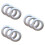 60Pcs Silver Curtain Buckles Easy Snap Fix Eyelet Rings for Window Use 7