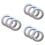 60Pcs Silver Curtain Buckles Easy Snap Fix Eyelet Rings for Window Use 6