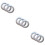 60Pcs Silver Curtain Buckles Easy Snap Fix Eyelet Rings for Window Use 9