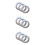 60Pcs Silver Curtain Buckles Easy Snap Fix Eyelet Rings for Window Use 8