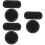 6Pcs Durable Black PU Bag Bottom Pad for DIY Bag Bottom Shaping 7