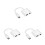 3Pcs White USB C Headphone Adapter 2-in-1 Audio Jack for Phone 10