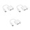 3Pcs White USB C Headphone Adapter 2-in-1 Audio Jack for Phone 9