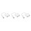 3Pcs White USB C Headphone Adapter 2-in-1 Audio Jack for Phone 8