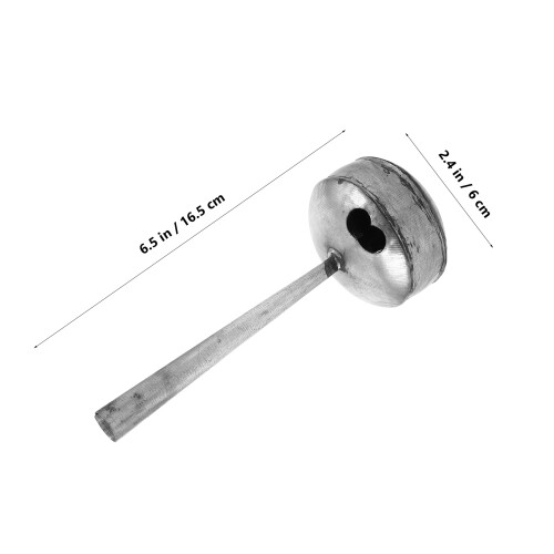 Silver Iron Oil Residue Separator Ladle for Efficient Kitchen Use 2