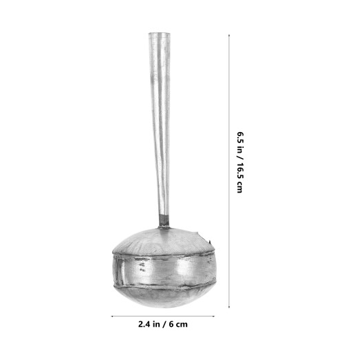Silver Iron Oil Residue Separator Ladle for Efficient Kitchen Use 1