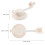5Pcs Easy Install ABS Shower Wand Holder Beige Wall Mounted Bracket 2